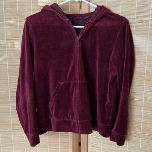 Uniqlo Kids Burgundy Velvet Jacket